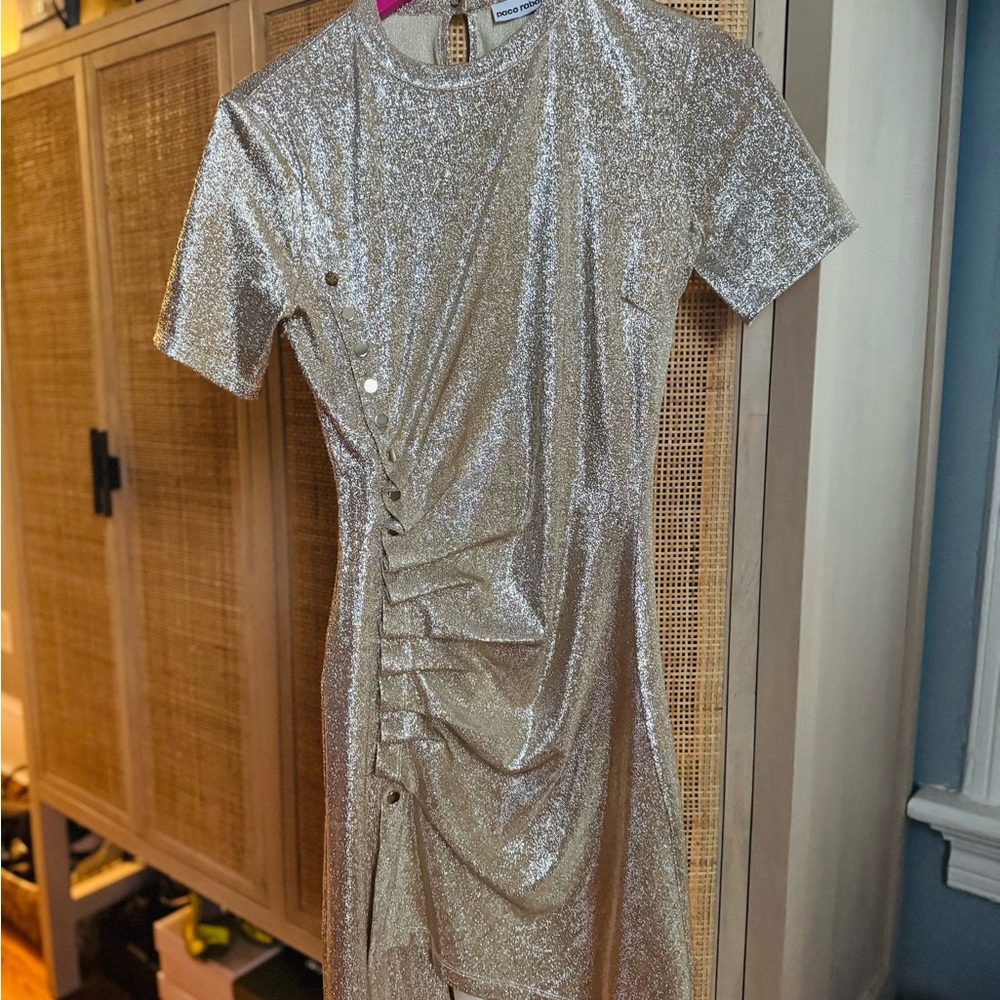 Paco Rabanne gold draped mini dress ✨🌟🏆 - Picture 7 of 11